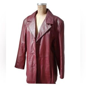 Wilson’s red leather coat